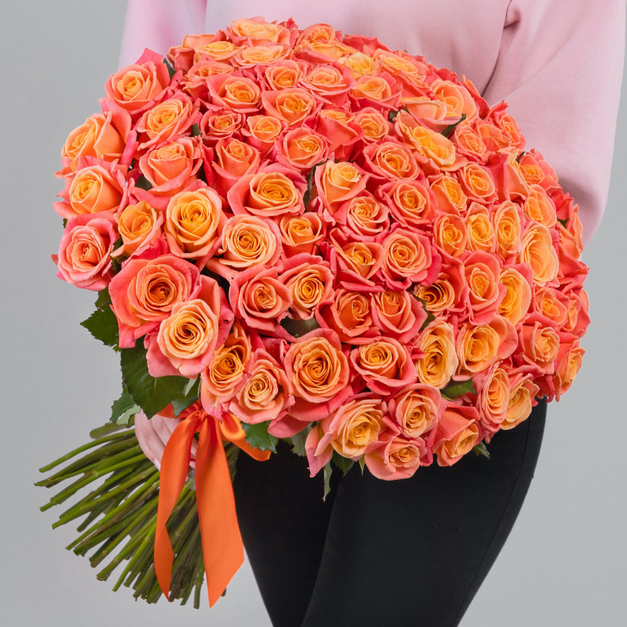 101 Коралловая Роза (50 см.)