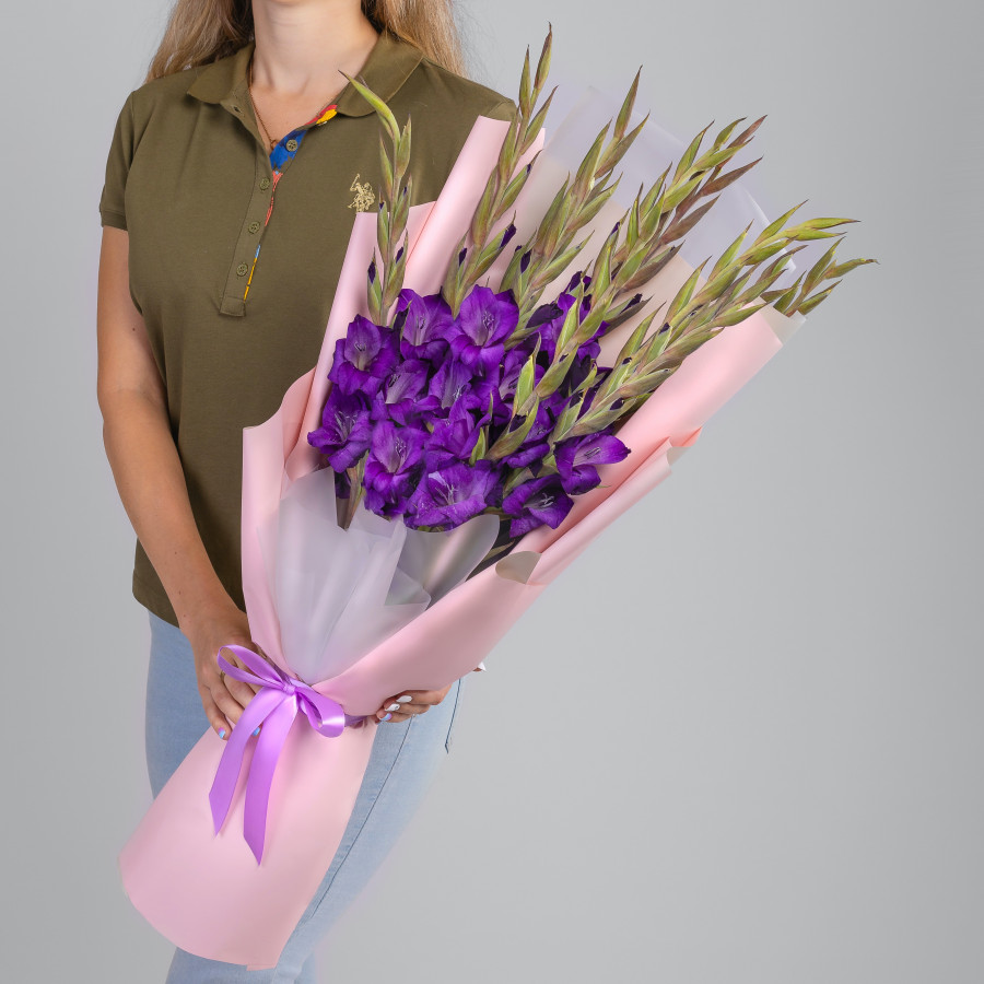 11 Фиолетовых Гладиолусов